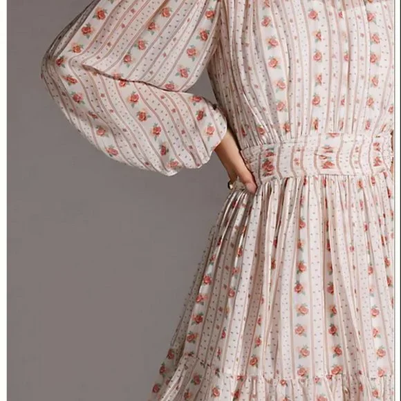 Anthropologie XL NWT Let Me Be Mock Neck Sheer Mini Dress - Picture 7 of 9